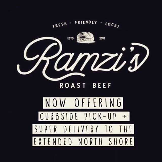 Stay Safe Everyone! Don&rsquo;t forget we are now offering curbside pickup and extended delivery throughout the North Shore! Remember &ldquo;SATURDAYS ARE FOR THE BEEF!&rdquo;
#covıd19 #covid_19 #coronavirus #smallbusiness #restaurant