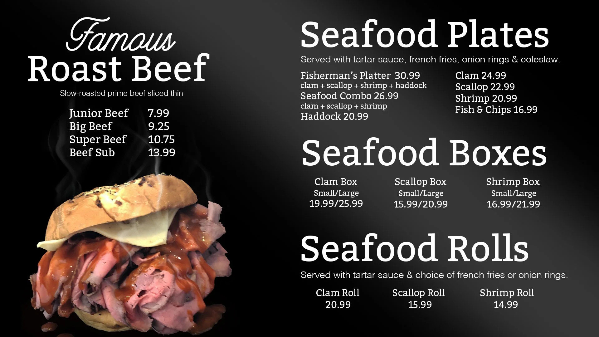 Beef Roti Menu Menu — Ramzi's Roast Beef