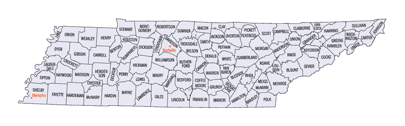The CRESO Research sites are located in Anderson County, TN.