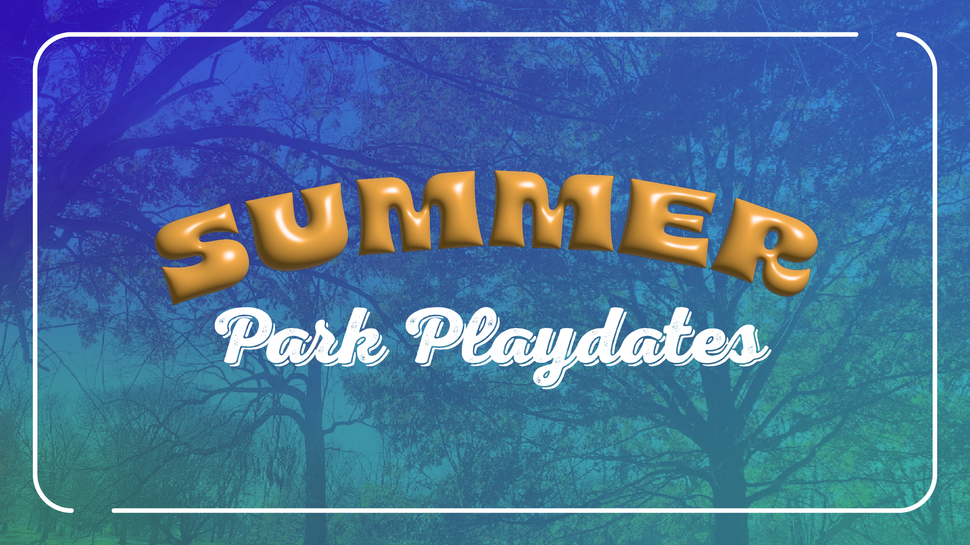 Summer Park Playdate Broad Ripple Park