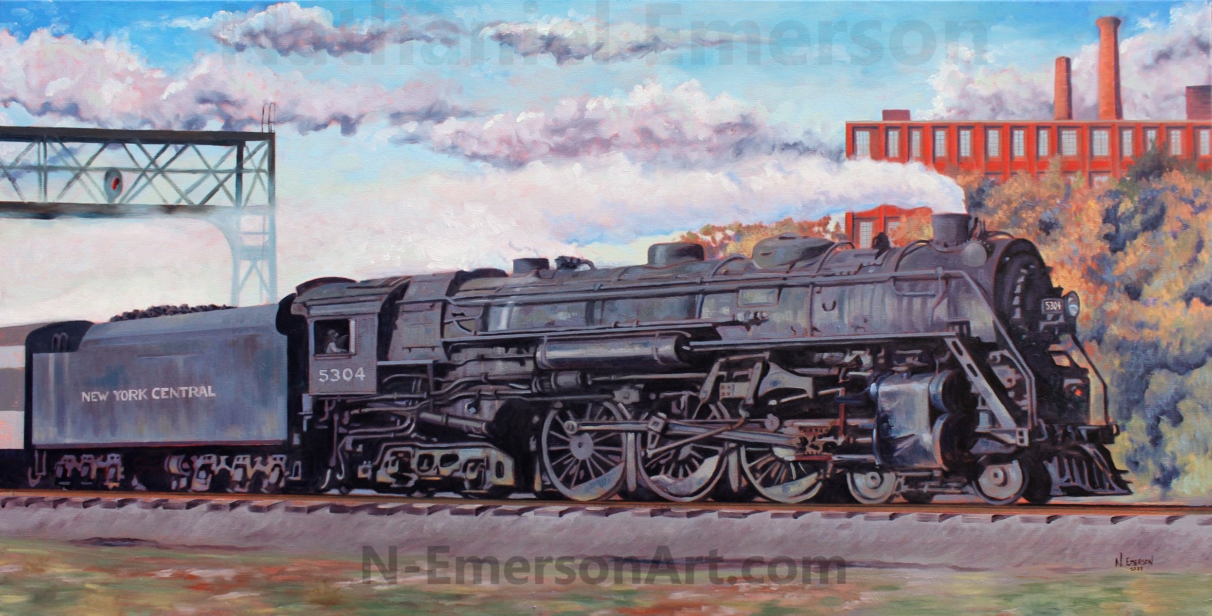 Hudson, Flying Through (24'x48")
