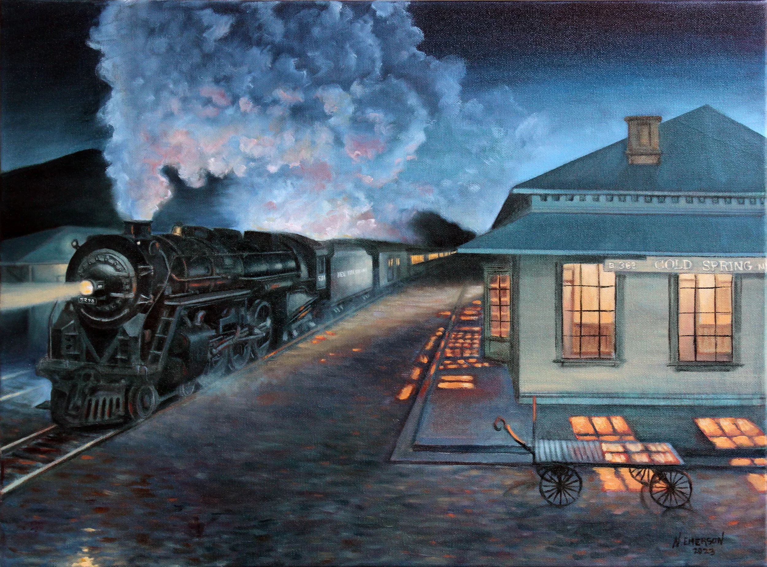 Hudson at Cold Spring (Southbound). (18"x24").
