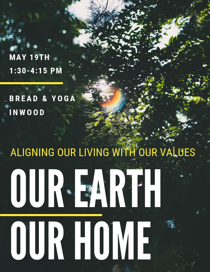 Our Earth, Our Home: Aligning our Living with our Values (Copy)