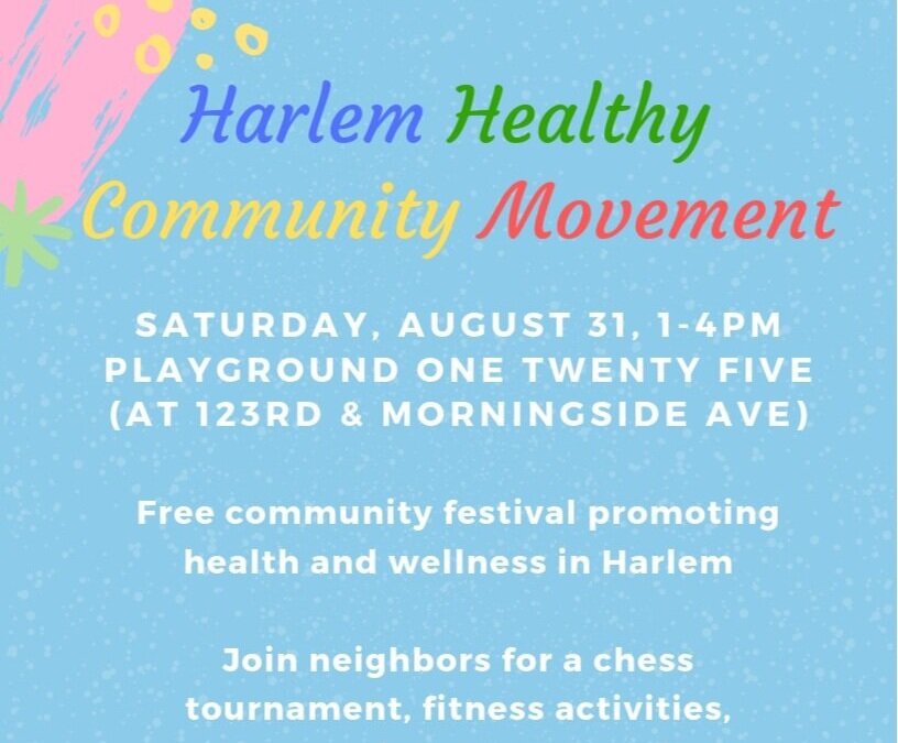 What does personal healing mean to you? Harlem community event (Copy)