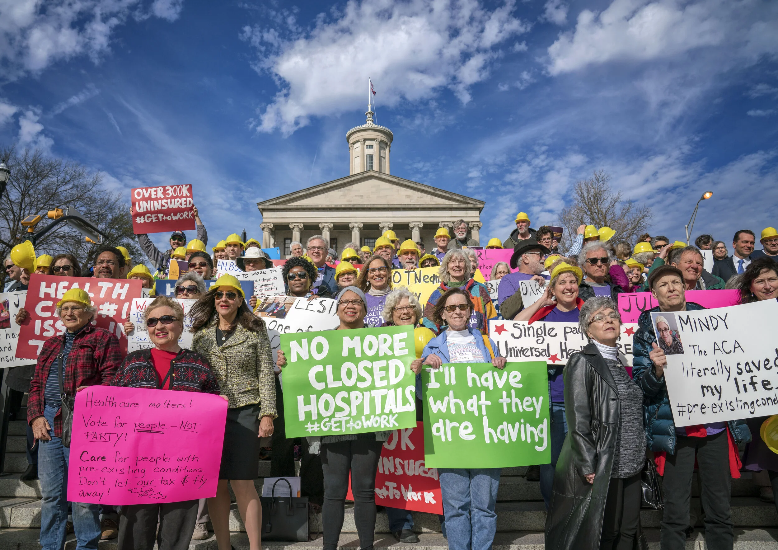 Advocates from all over the state convene in Nashville for a rally encouraging Governor Bill Lee to expand Medicaid which would provide critical funding to rural hospitals.