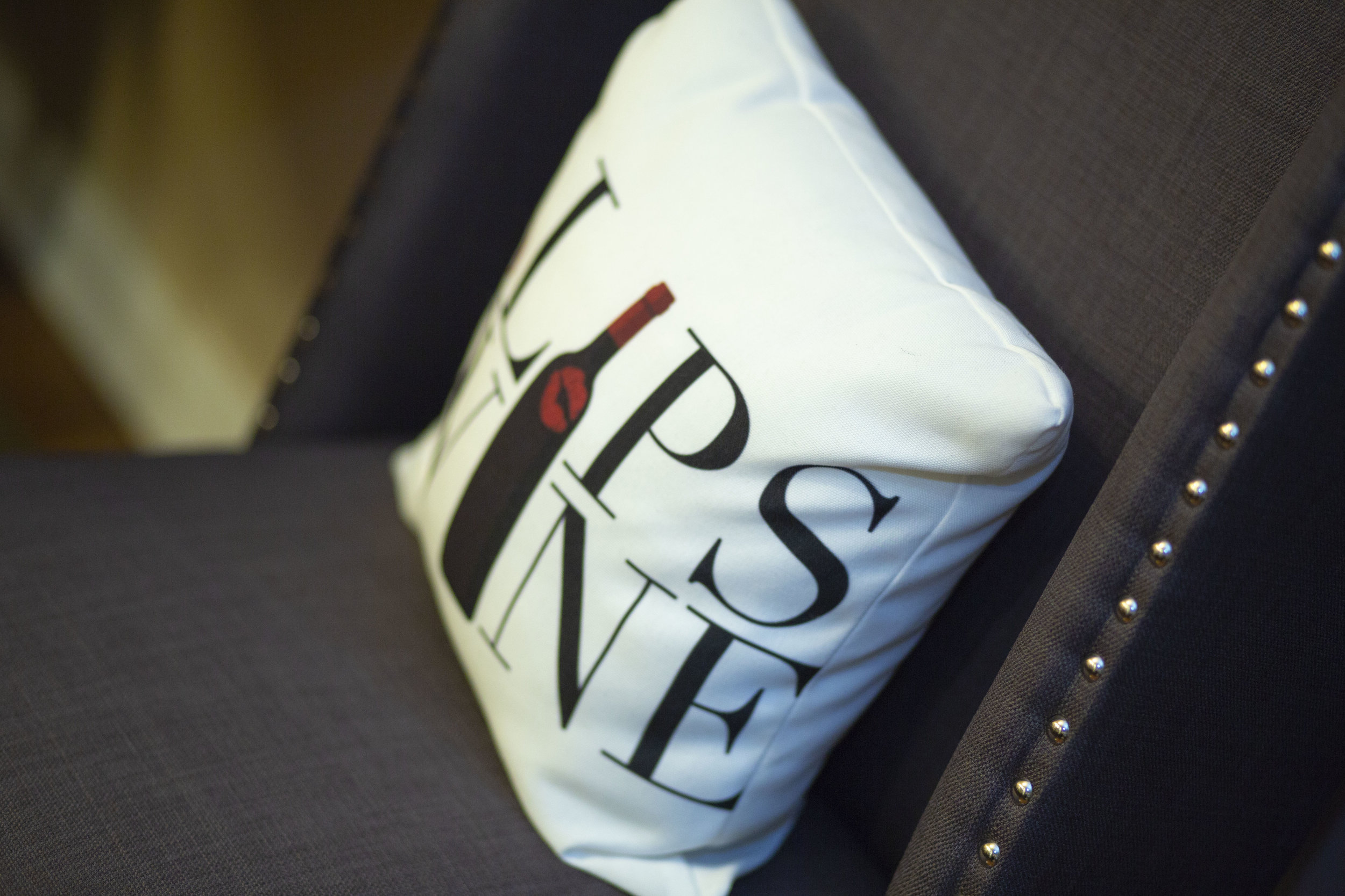 Red Lips Red Wine Pillows