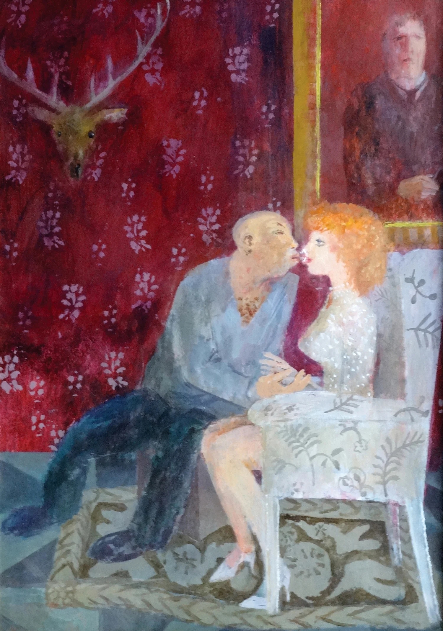 A Well Brought up Young Lady , acrylic, 72x52cm