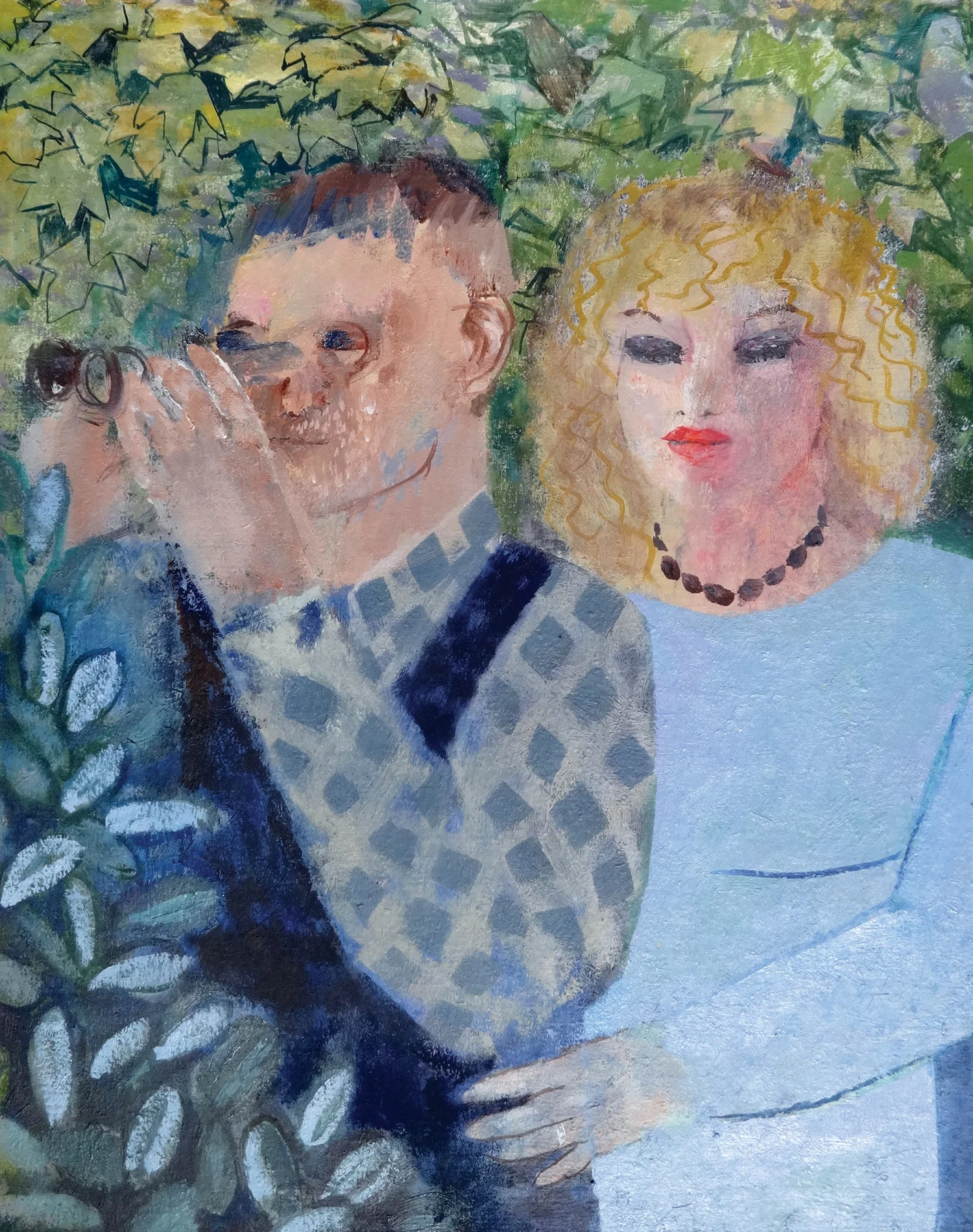 Binoculars , oil, 61x49cm