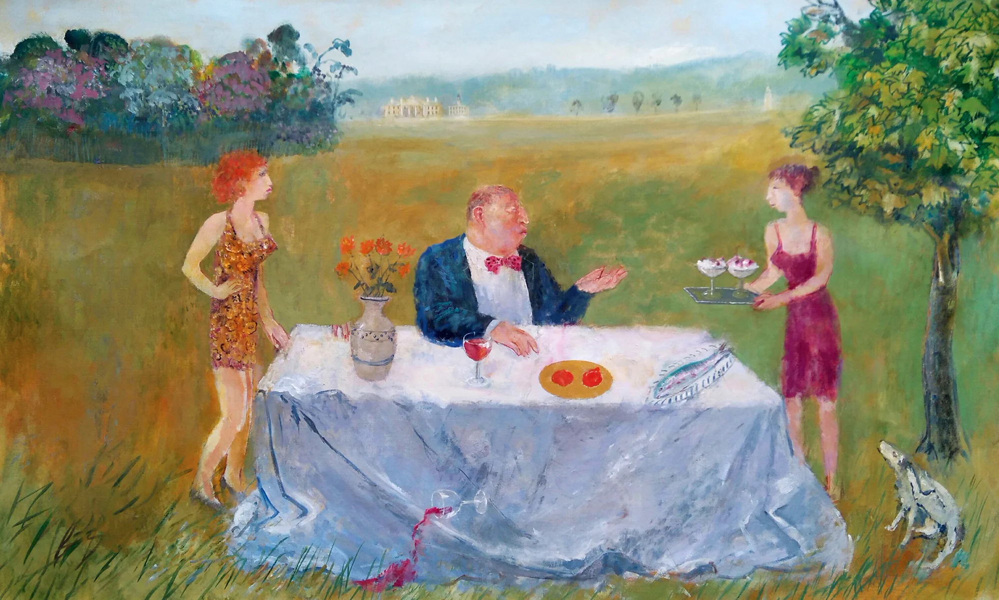 Alfresco , oil, 120x207cm