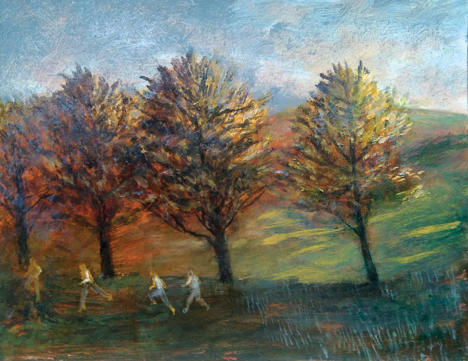Four Trees , acrylic, 30x39cm