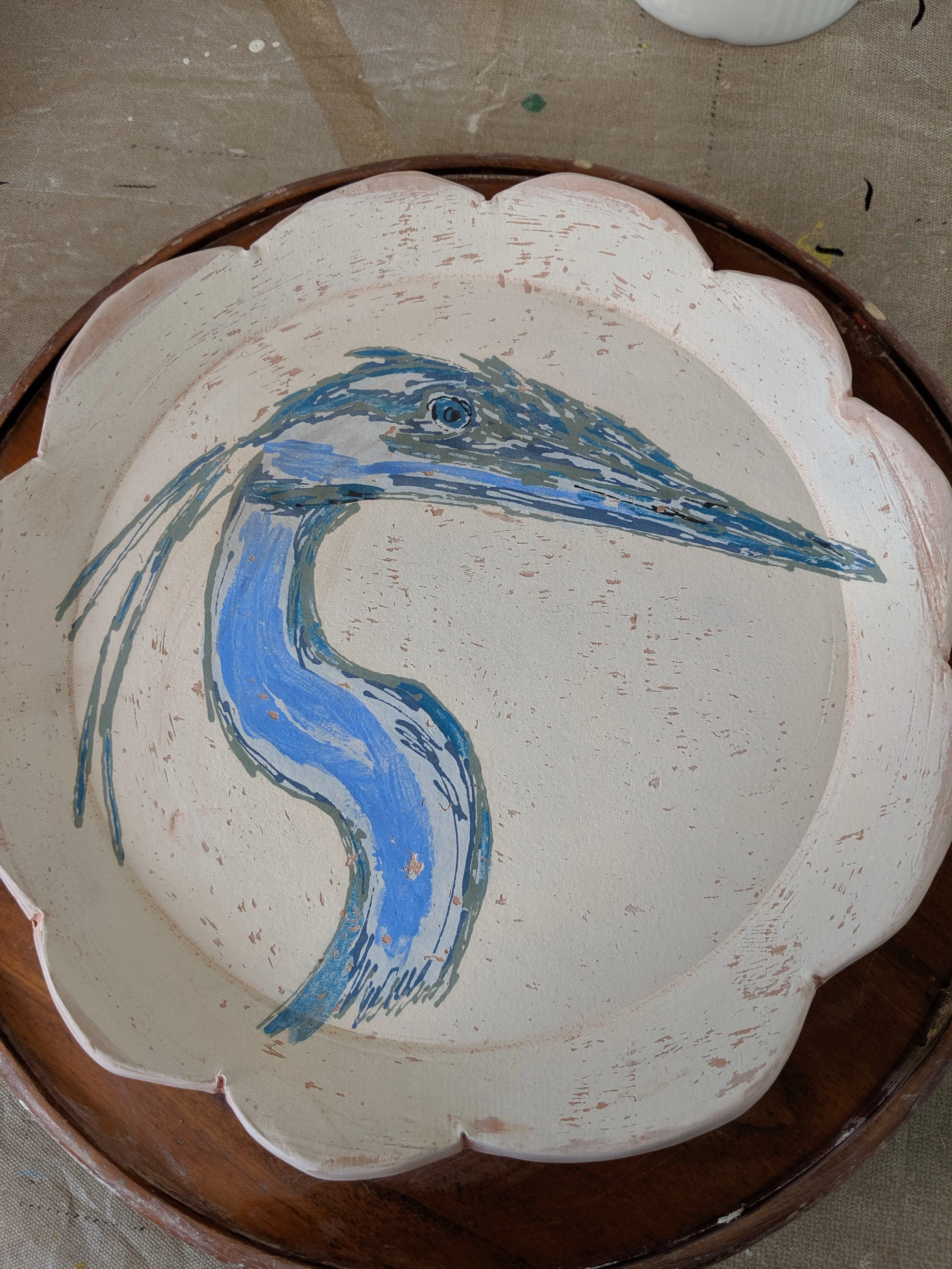 First firing complete, now ready for a clear glaze and final glaze firing.