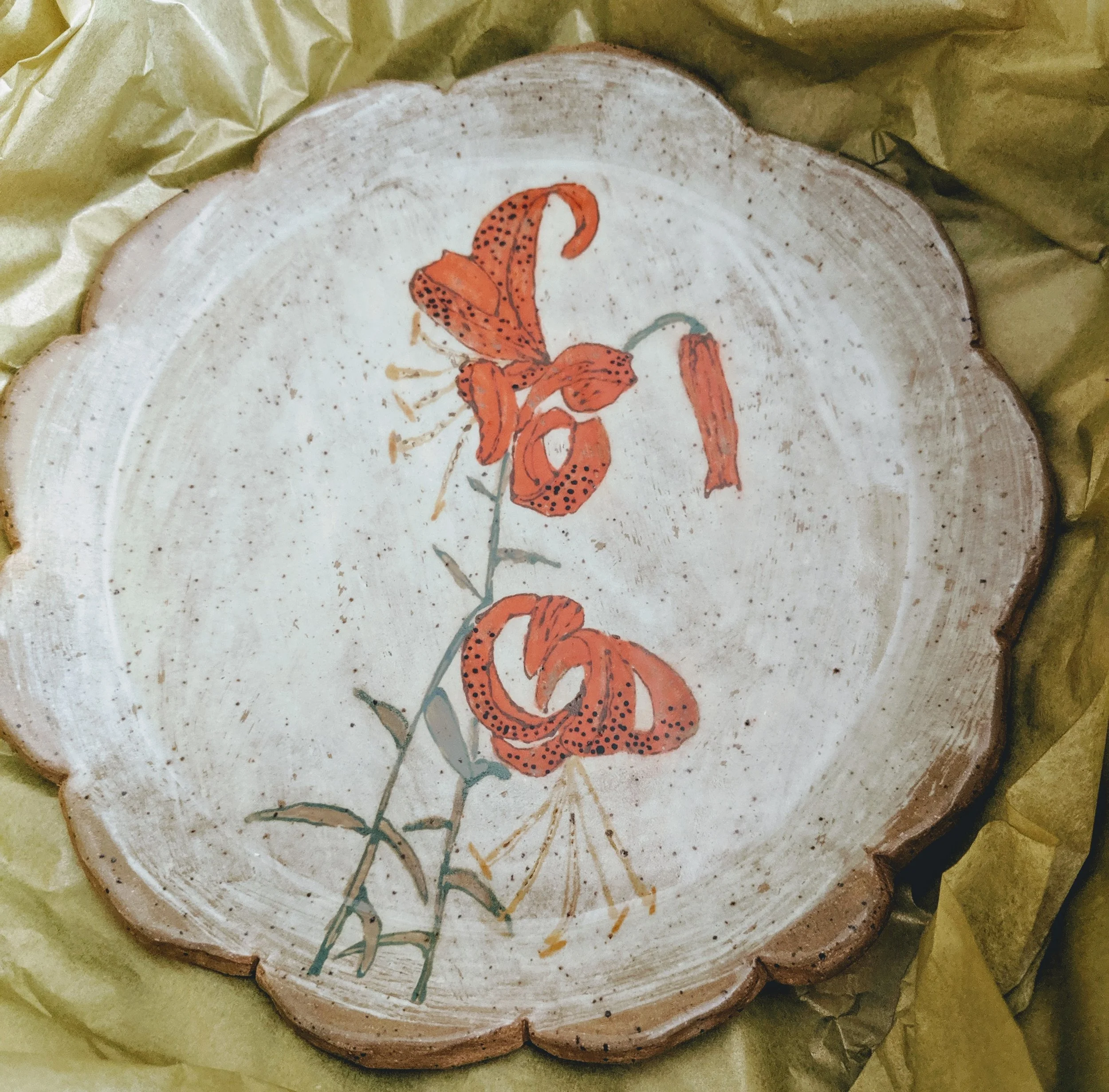 Tiger lily plate