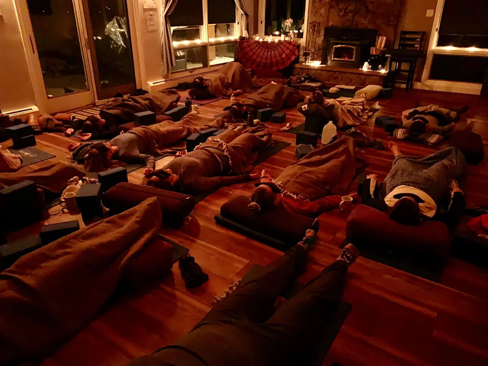 Receiving a Yin Practice at the B Zen Wellness Winter Wonderland Retreat in early February, 2019.