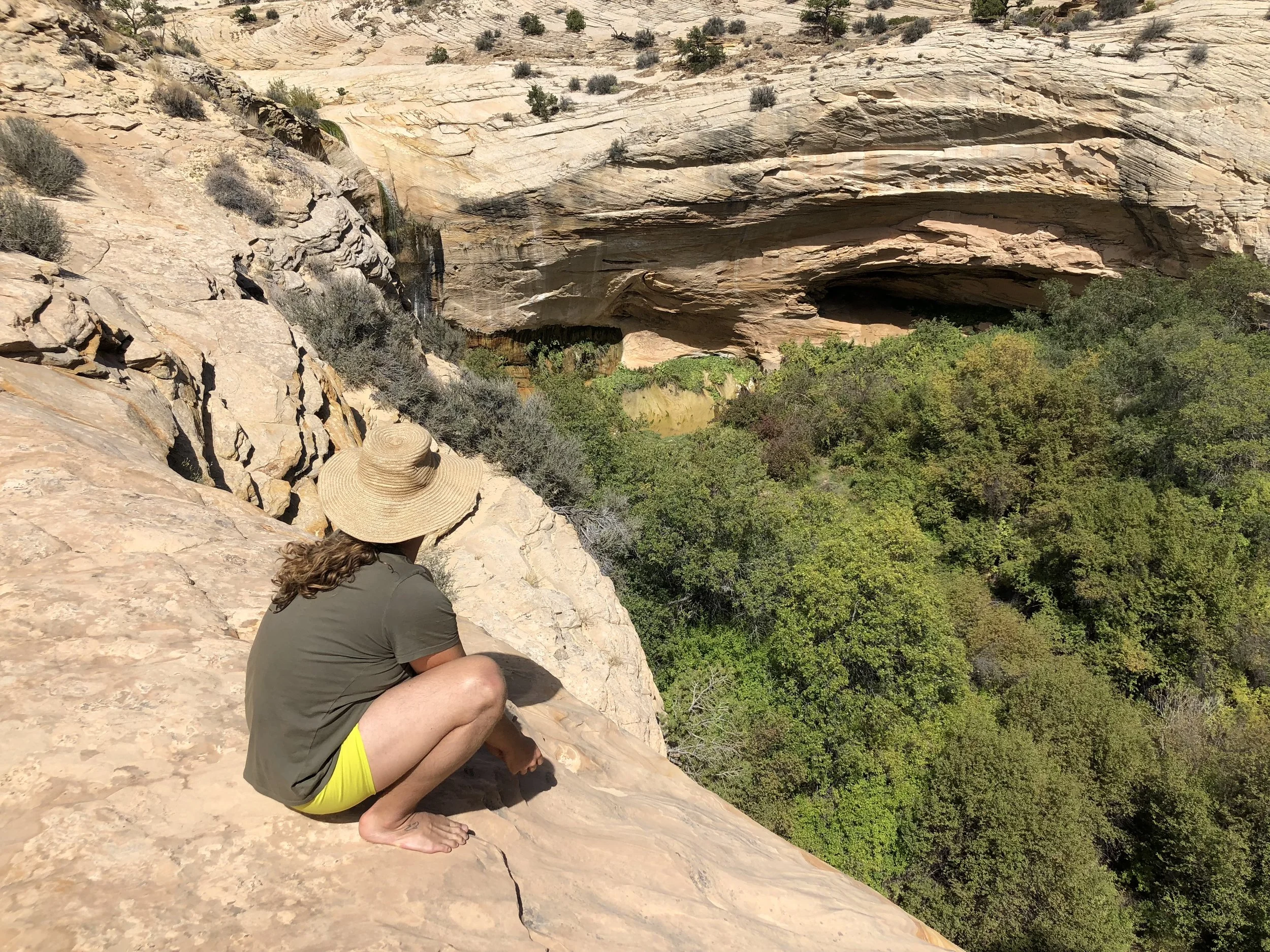 Jonah gazes out over the Escalante River in Southern Utah. This was an amazing location to meditate and Om with friends at the East Forest Spirit Dive Retreat.