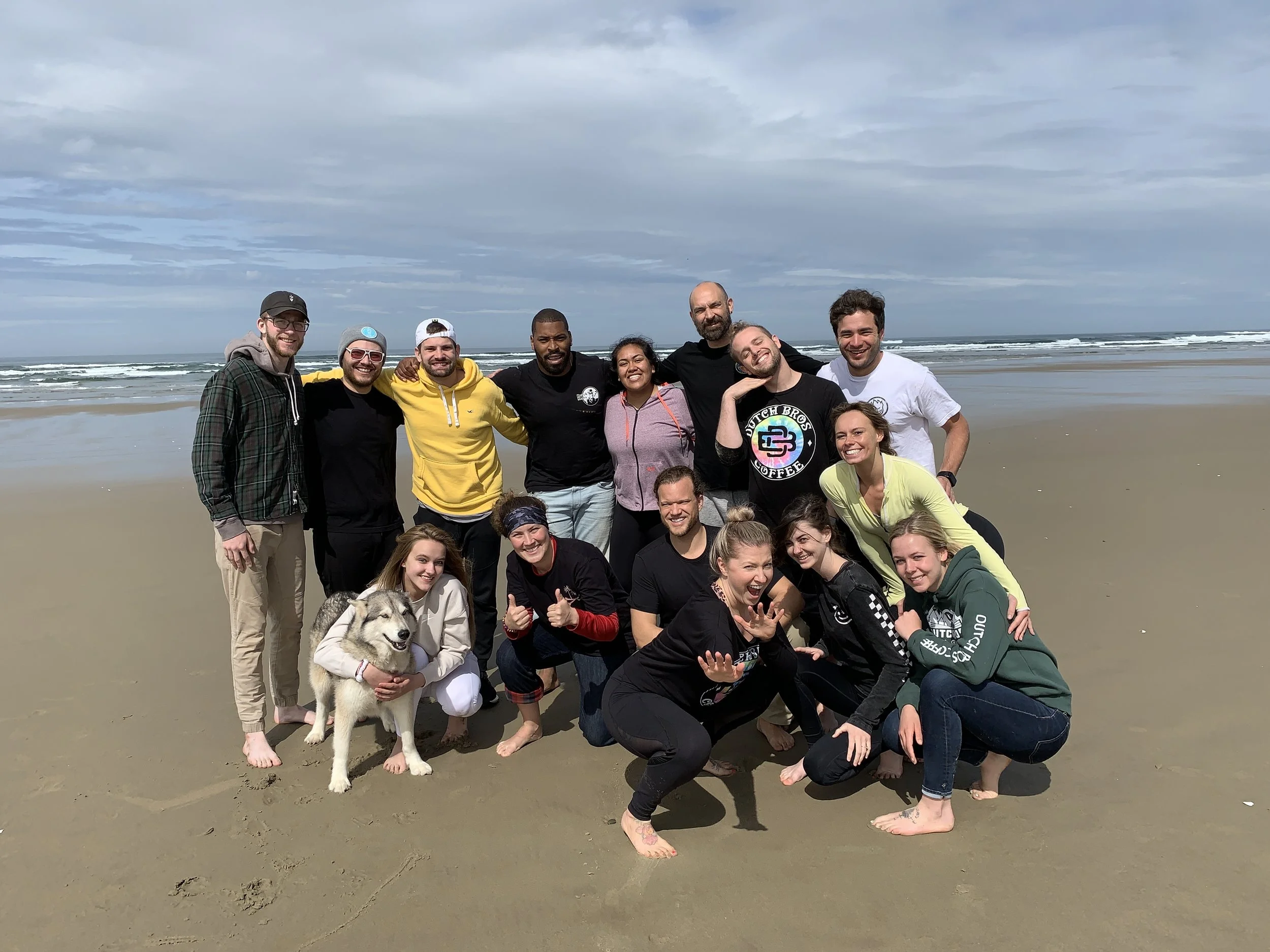 Our Earth Day beach clean up crew!