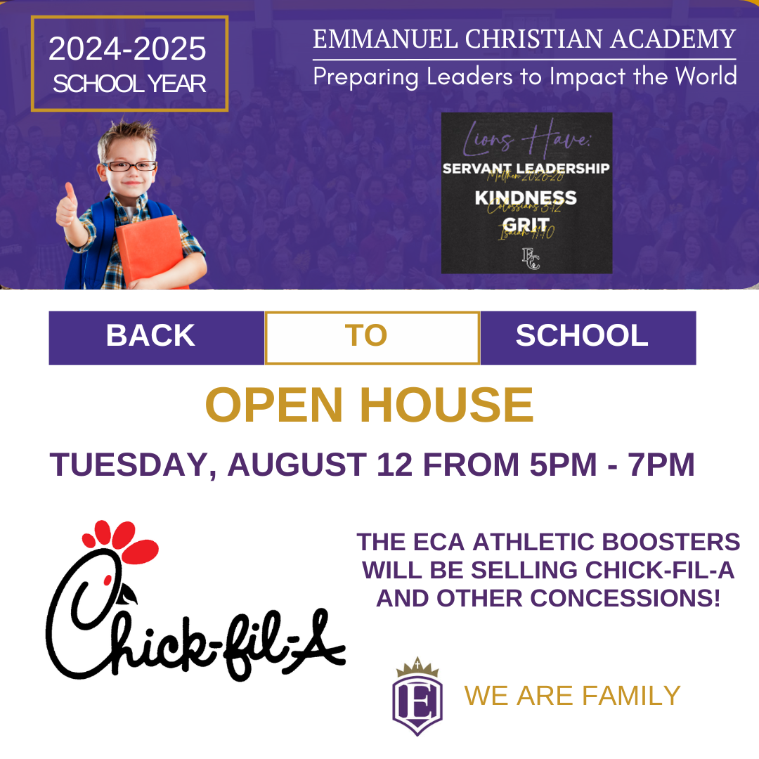 Back to School Open House - Details Inside!