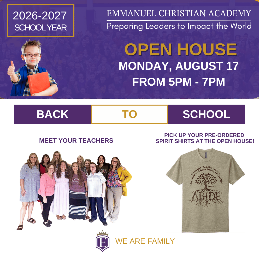 Back to School Open House - Details Inside!