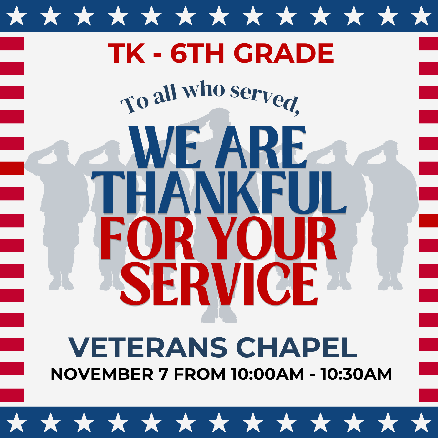 Elementary Veterans Chapel
