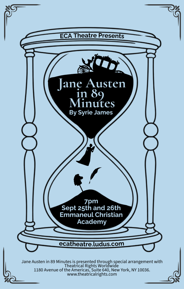 Tickets on Sale for Fall Play "Jane Austen in 89 Minutes)