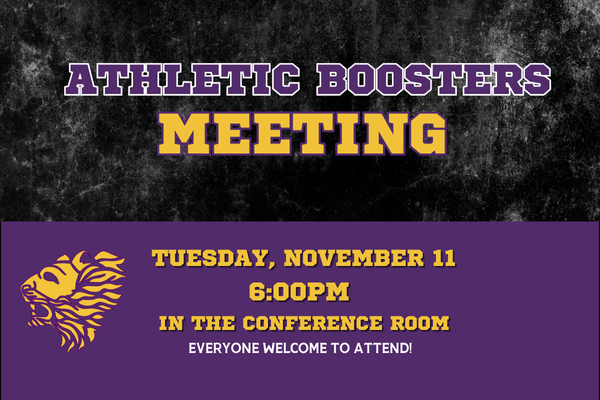 Athletic's Booster Meeting