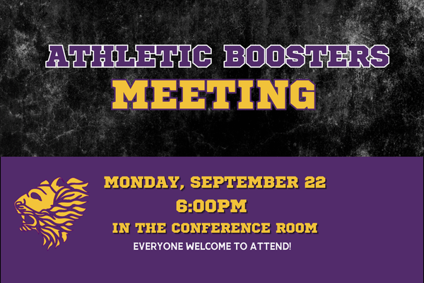 Athletic's Booster Meeting