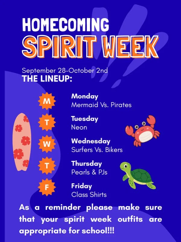 Homecoming Spirit Week - Today's Theme: Mermaids vs. Pirates 