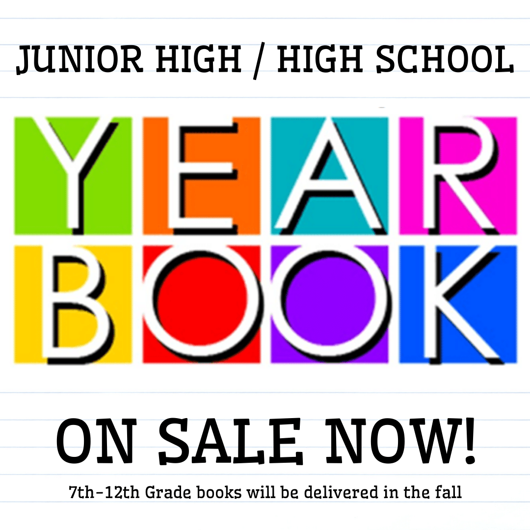 2023/2024 Junior High/High School YearBook on Sale!