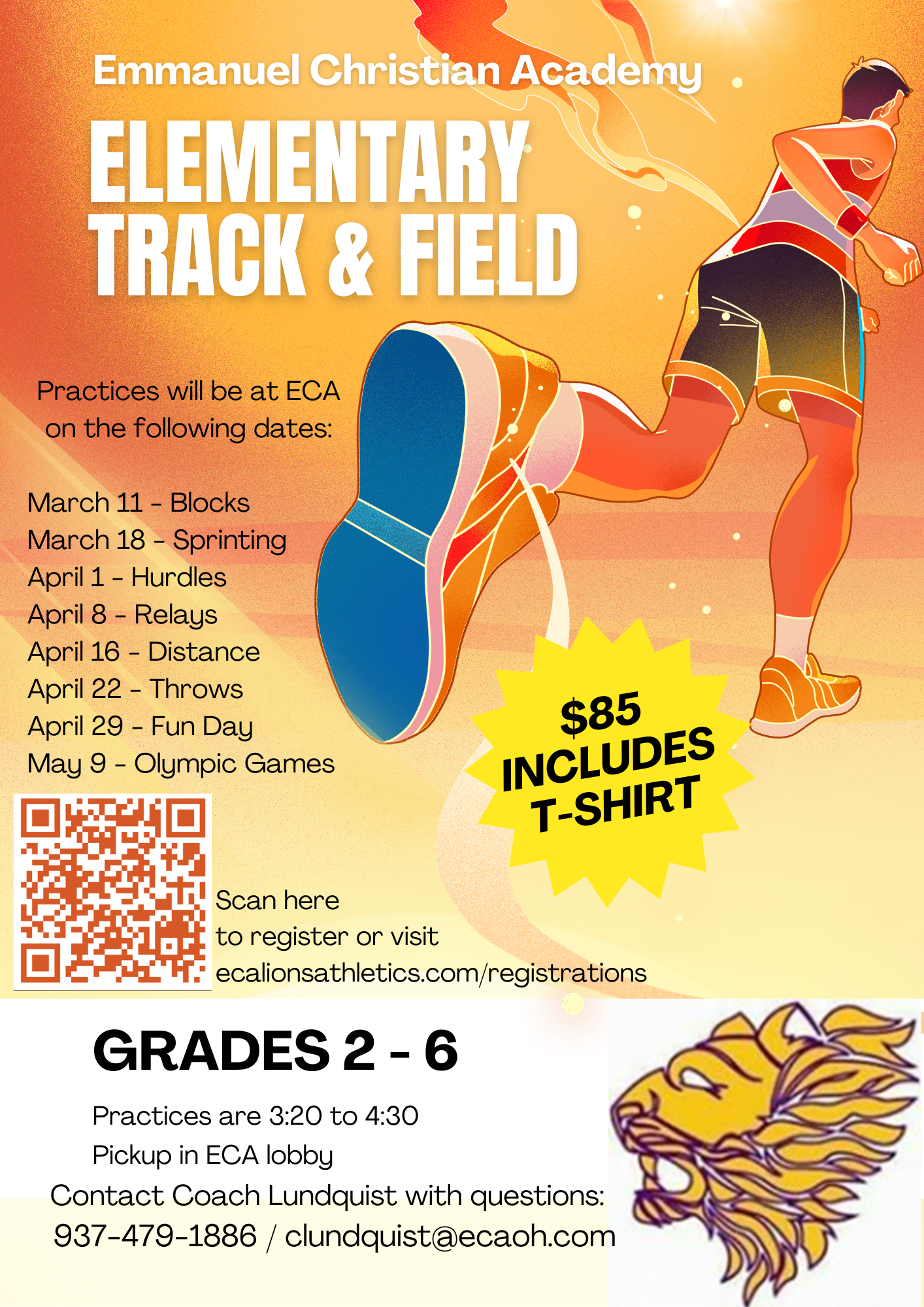 Elementary Track &amp; Field Registration Deadline