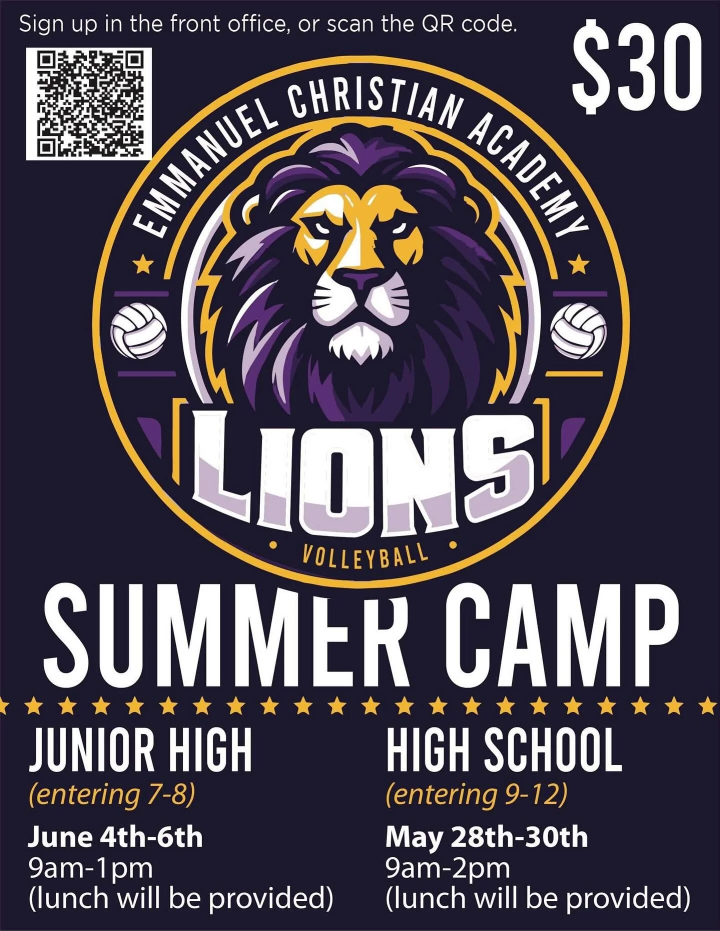 High School Volleyball Summer Camp