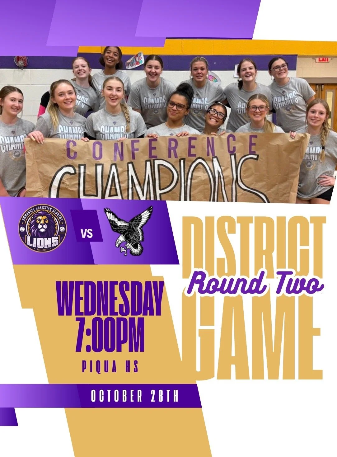 Varsity Volleyball OHSAA District Tournament Game