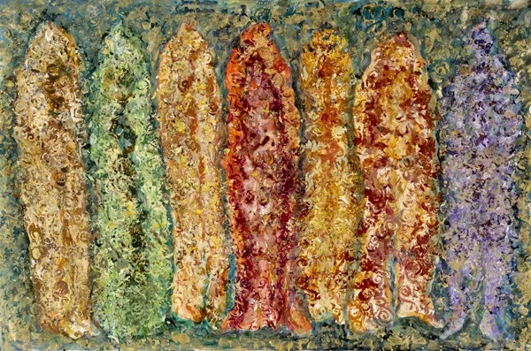 Acrylic on parchment, 2015