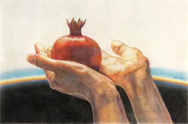 Colored pencil on parchment, 2013