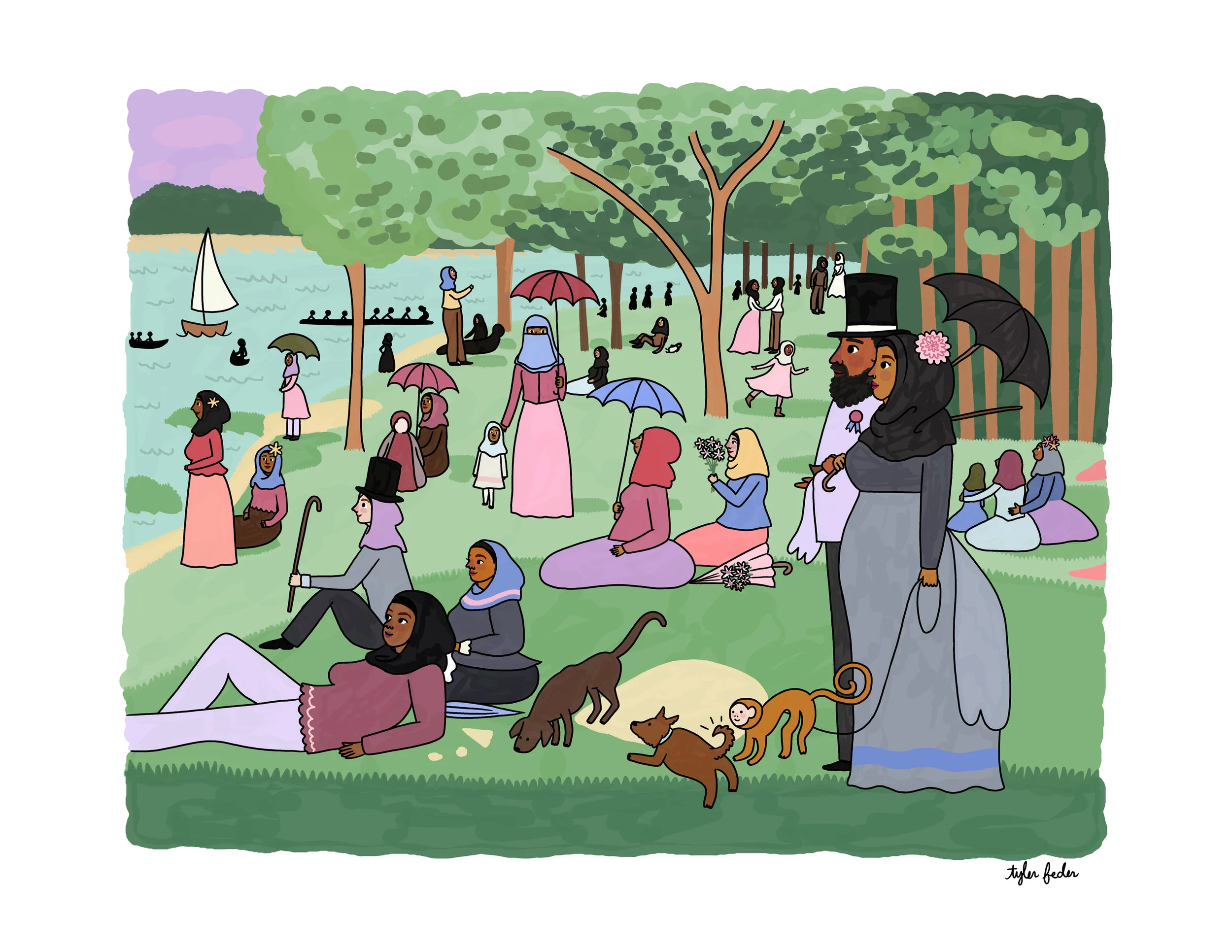 A Sunday Afternoon on the Island of La Grande Jatte - Seurat