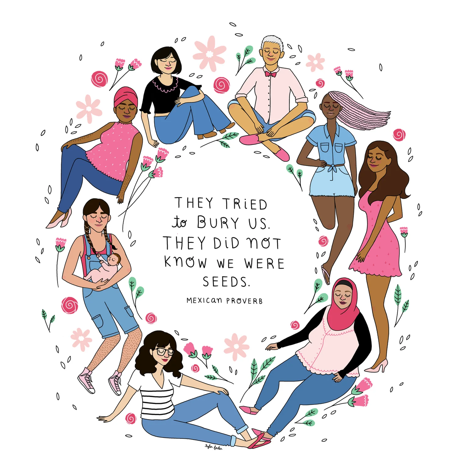  I made this for International Women’s Day 2017 (I snuck myself in there too!). 