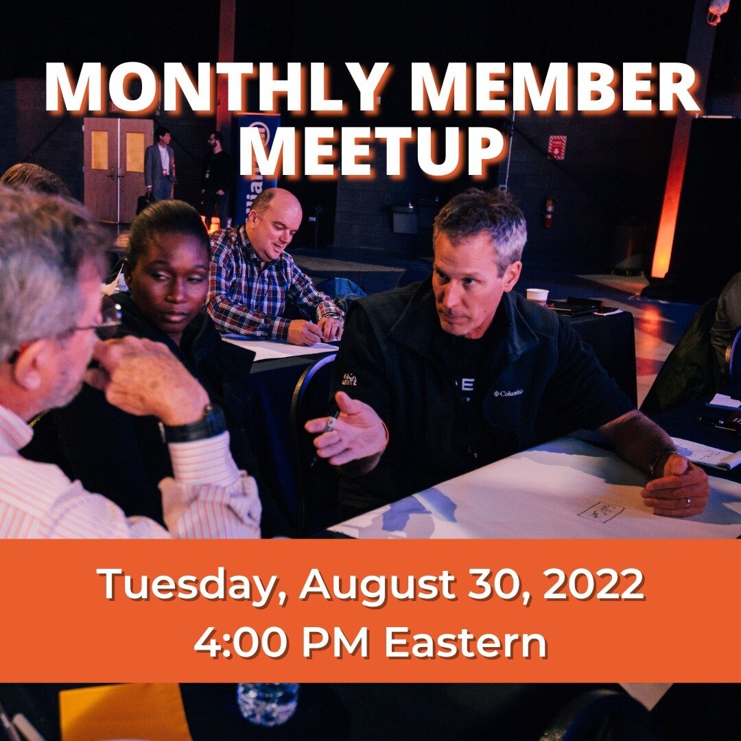 ESA Members! Our next virtual member meetup takes place next Tuesday, August 30 at 4:00 PM Eastern, and we hope to see you there. Link to register for the meetup can be found on the landing page of the membership portal (login required). If you're no