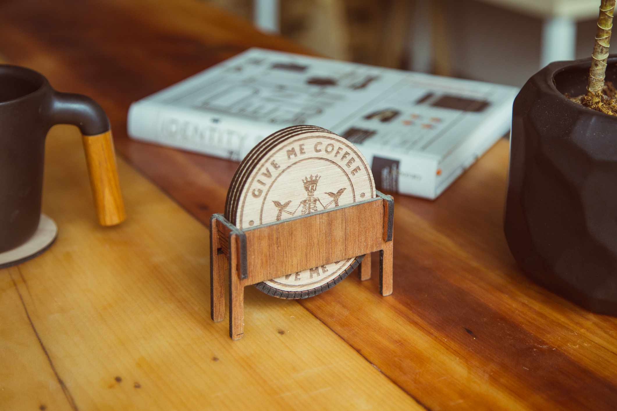 Need a Coaster Holder? Add one to your purchase .