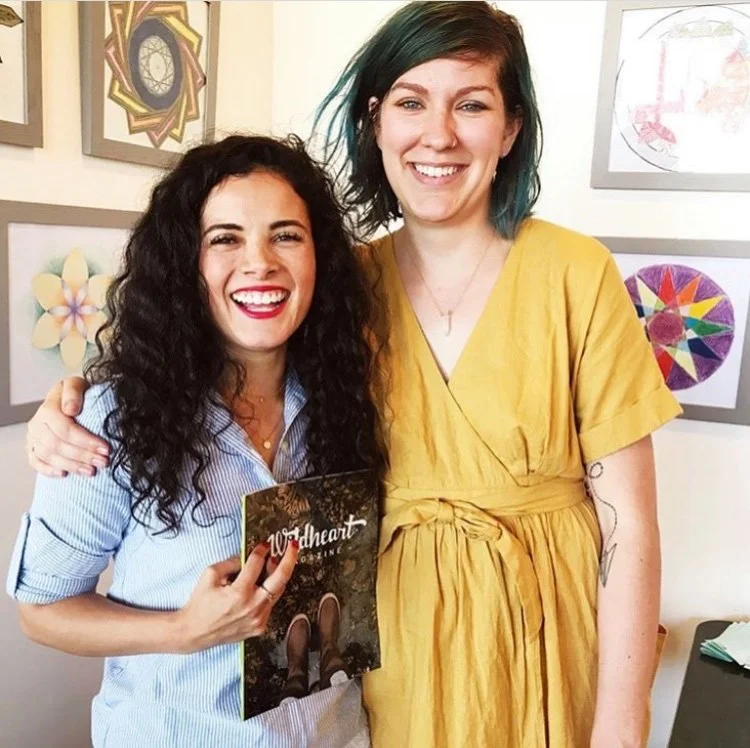 Fernanda Conrad and Jordan Bird of Wildheart celebrate the release of their first issue. (Photo courtesy of Jordan Bird)