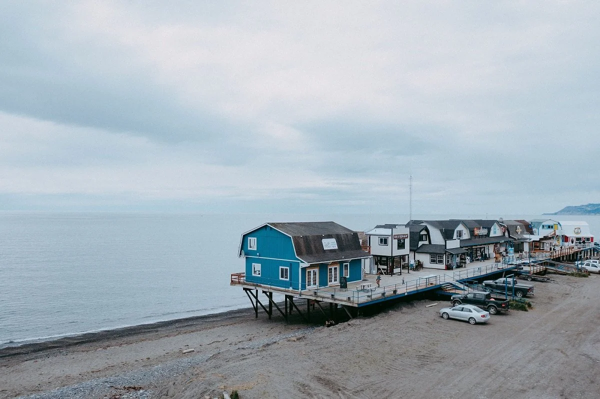 Alaska Salt Co.’s shop on the Homer Spit, fit with a retail space and three rooms available for rent. (Photo courtesy of Alaska Salt Co.)