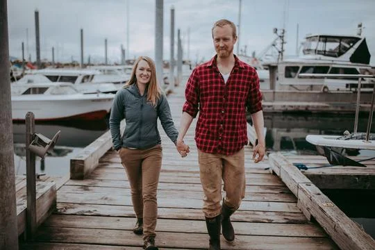 Britni and Casey Siekaniec, owners of Alaska Salt Co. (Photo courtesy of Alaska Salt Co.)