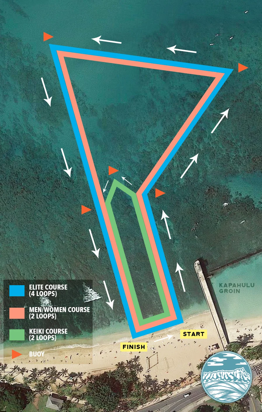 South Shore Classic Swim Course