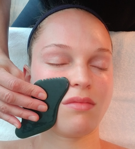 Dark Green Nephrite Jade Gua Sha Stone Esthetiques Skin Spa