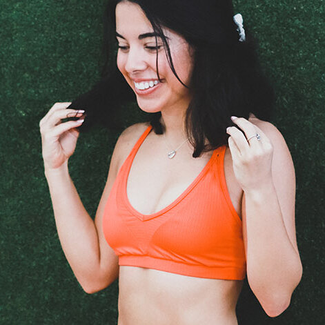 Maaji Activewear, Low-Impact Sports Bra ( Blood Orange Babe) — Esthetiques  Skin Spa