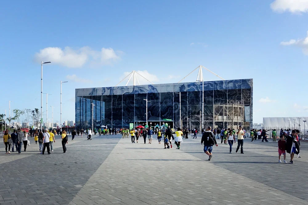 The Aquatic Centre will be dismantled and provides the structure for two swimming pools