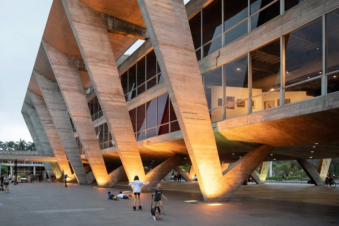 Museum of Modern Art MAM
by Affonso Eduardo Reidy, 1953-67
Rio de Janeiro, Brazil

The Museum of Modern Art MAM in Rio de Janeiro, designed by Affonso Eduardo Reidy, is an iconic example of Brazilian modern architecture with its clean lines, function