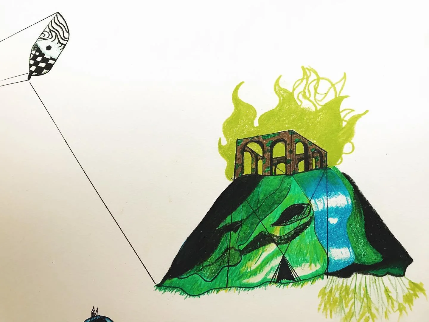 &ldquo;And the stones turned&rdquo; Old piece by me Jorge ;) #original #illustration #titoism