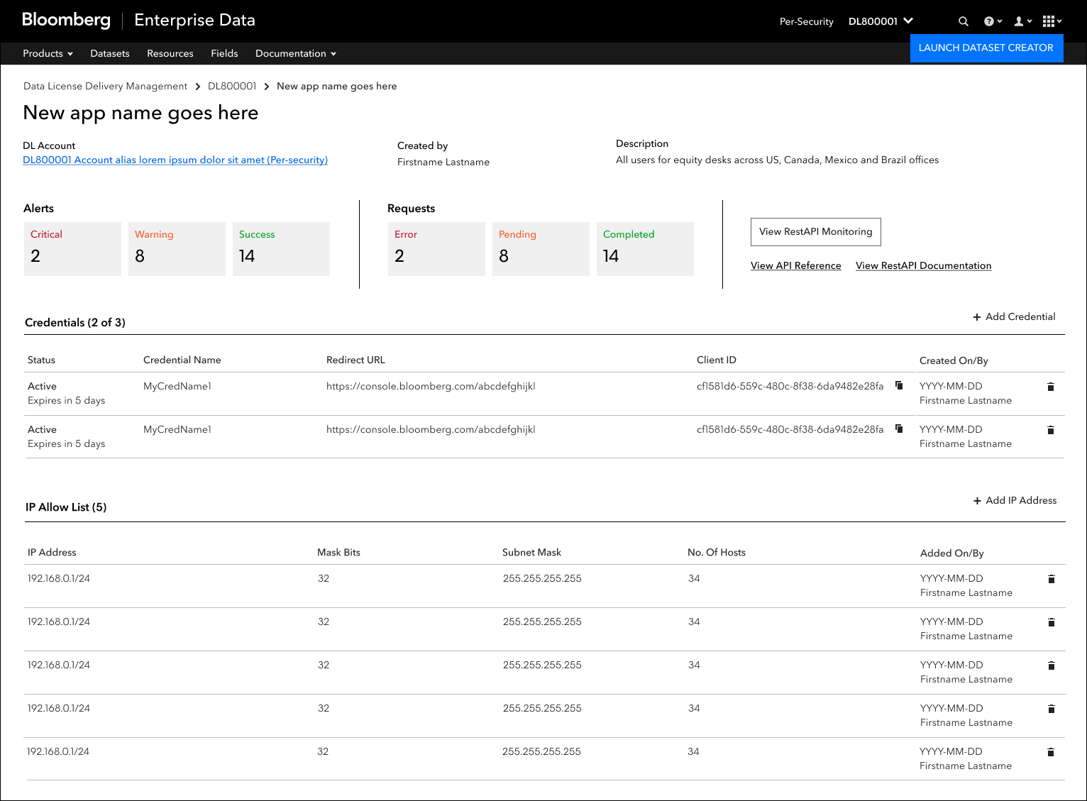 Ib Bloomberg Message Request Example Bloomberg Data License Request Builder – OVVAXC