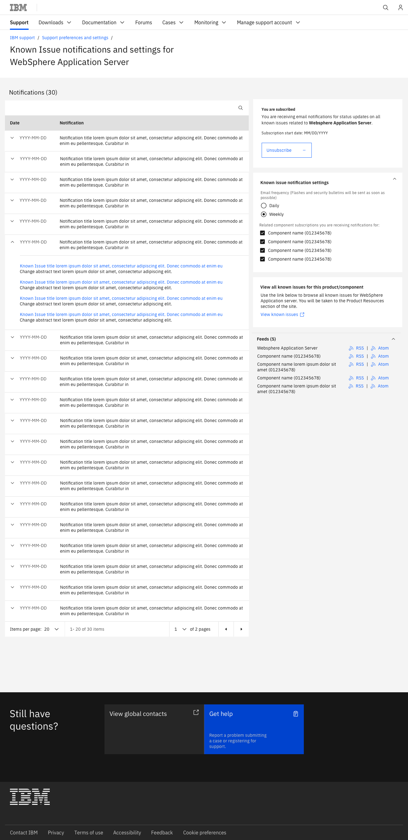 Redesigning the notifications experience for IBM Support