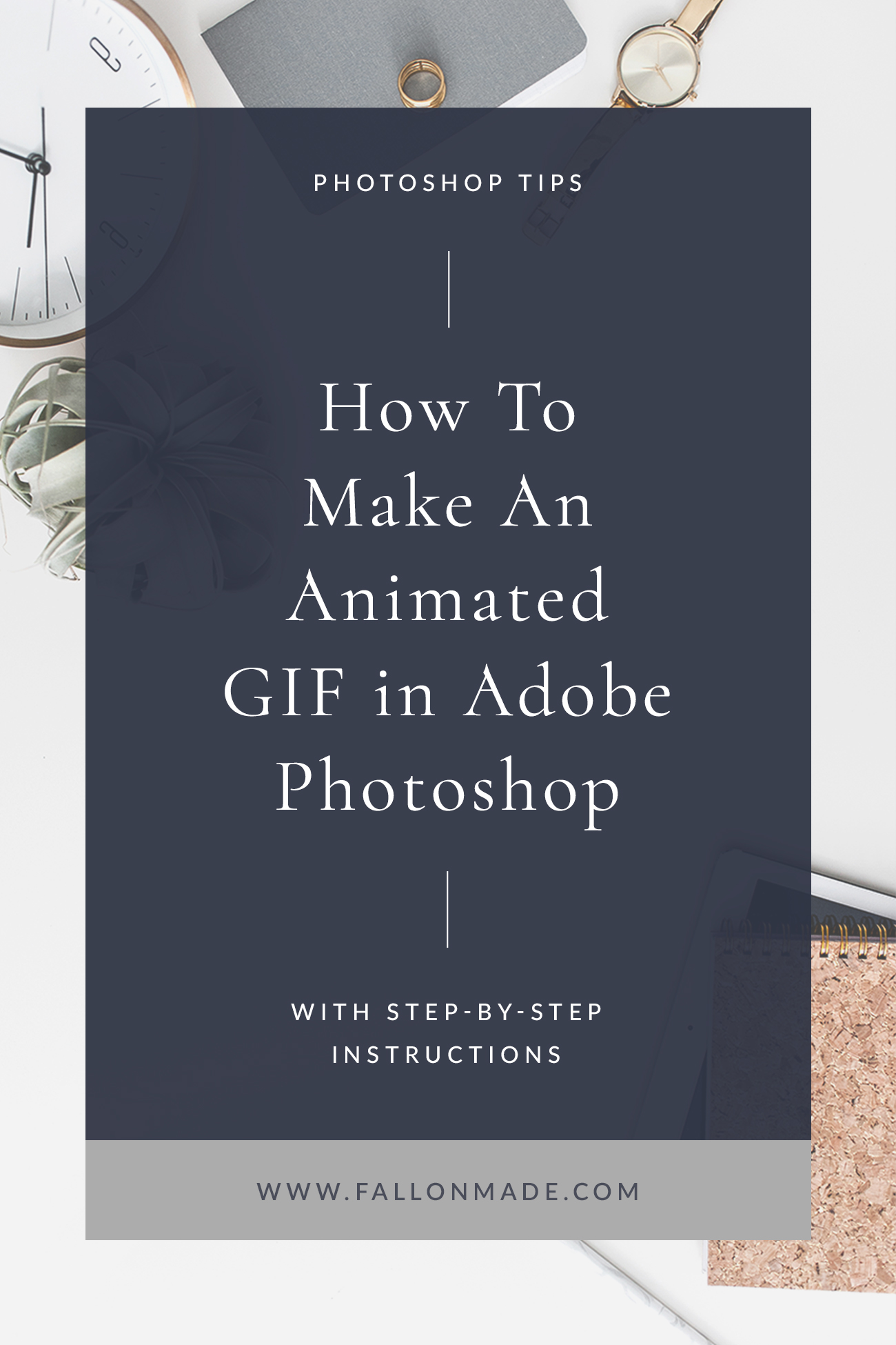 How to make an animated GIF in Adobe Photoshop