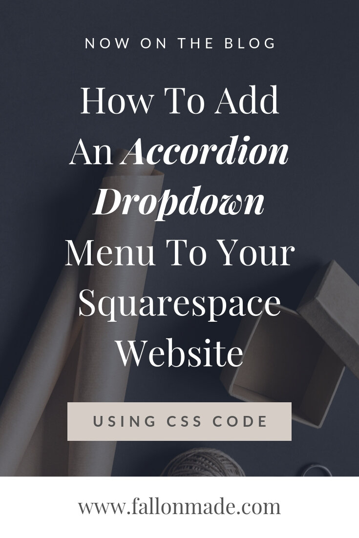 Squarespace FAQ dropdown accordion