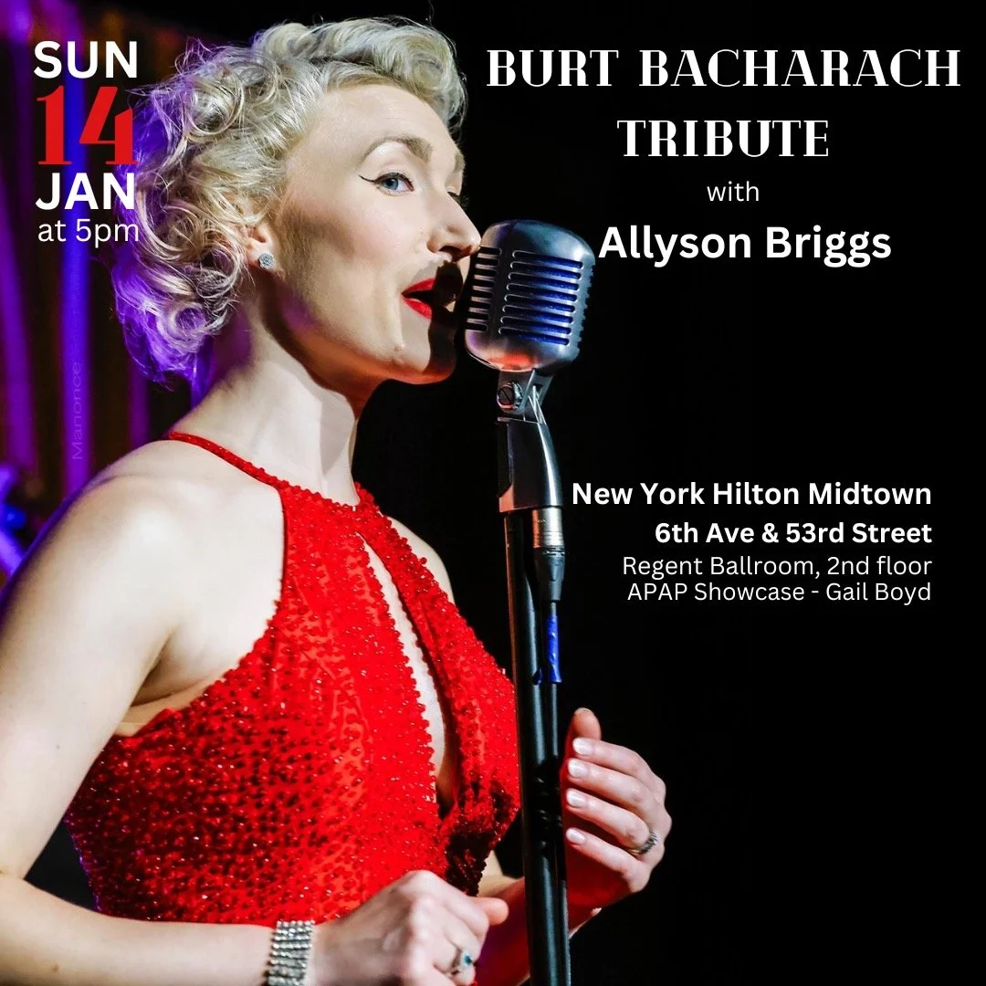 APAP Conference NY: Burt Bacharach Tribute! 5PM